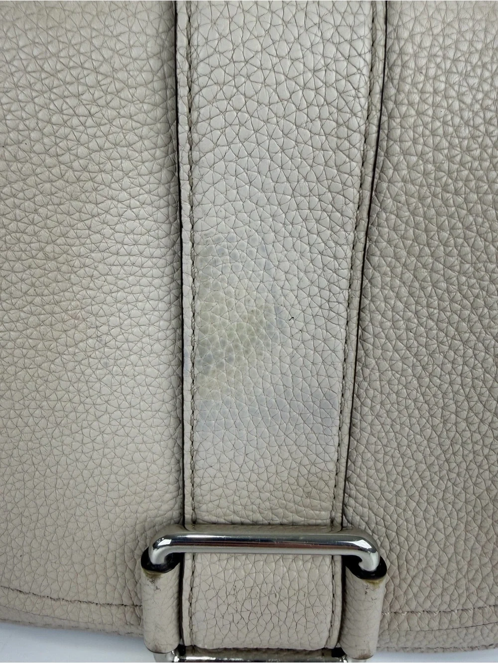 Michael Kors Pebbled Leather Messenger Crossbody Bag Light Taupe